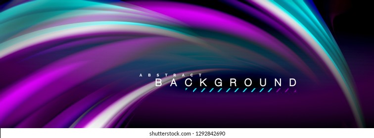 Blurred fluid colors background, abstract waves lines, mixing colours with light effects on light backdrop. Artistic illustration for presentation, app wallpaper, banner or posters