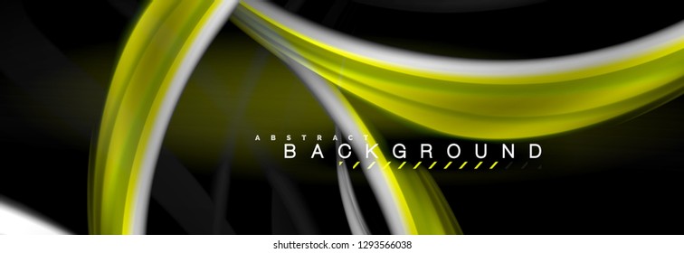 Blurred fluid colors background, abstract waves lines, mixing colours with light effects on light backdrop. Artistic illustration for presentation, app wallpaper, banner or posters