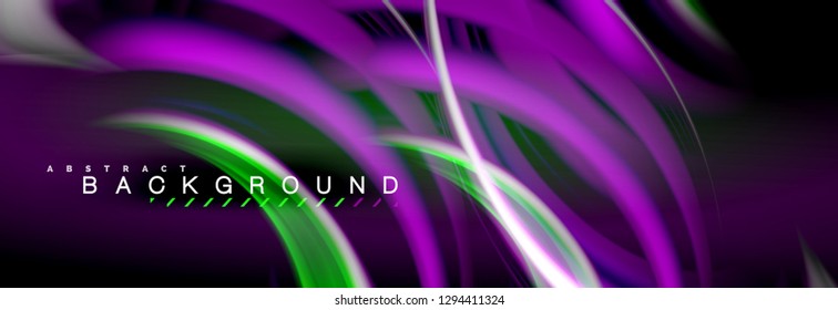 Blurred fluid colors background, abstract waves lines, mixing colours with light effects on light backdrop. Artistic illustration for presentation, app wallpaper, banner or posters