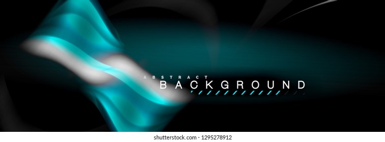 Fondo de color de fluido borroso, líneas de ondas abstractas, mezcla de colores con efectos de luz sobre el fondo de la luz. Ilustración artística para presentación, fondo de pantalla de aplicación, pancarta o carteles