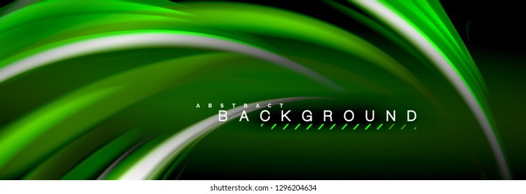 Fondo de color de fluido borroso, líneas de ondas abstractas, mezcla de colores con efectos de luz sobre el fondo de la luz. Ilustración artística para presentación, fondo de pantalla de aplicación, pancarta o carteles