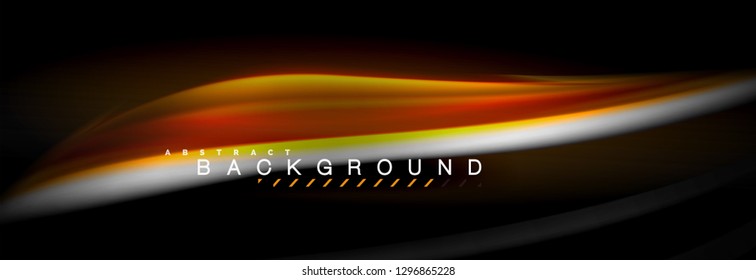 Blurred fluid colors background, abstract waves lines, mixing colours with light effects on light backdrop. Artistic illustration for presentation, app wallpaper, banner or posters