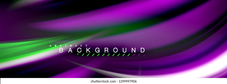 Blurred fluid colors background, abstract waves lines, mixing colours with light effects on light backdrop. Artistic illustration for presentation, app wallpaper, banner or posters