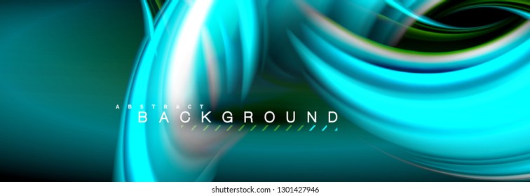 Blurred fluid colors background, abstract waves lines, mixing colours with light effects on light backdrop. Artistic illustration for presentation, app wallpaper, banner or posters