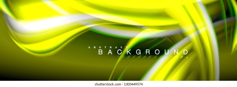 Blurred fluid colors background, abstract waves lines, mixing colours with light effects on light backdrop. Artistic illustration for presentation, app wallpaper, banner or posters