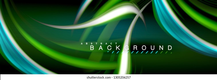 Blurred fluid colors background, abstract waves lines, mixing colours with light effects on light backdrop. Artistic illustration for presentation, app wallpaper, banner or posters