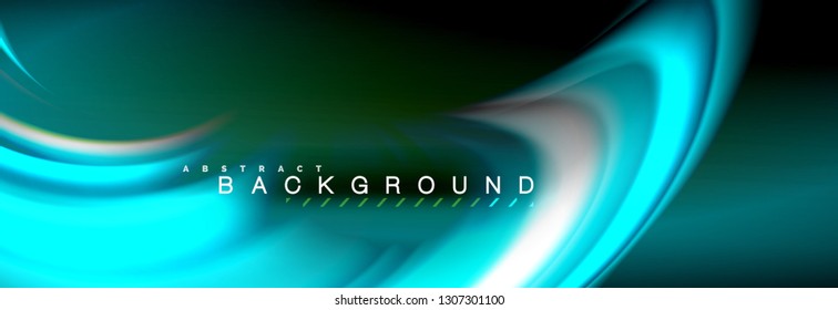 Fondo de color de fluido borroso, líneas de ondas abstractas, mezcla de colores con efectos de luz sobre el fondo de la luz. Ilustración artística para presentación, fondo de pantalla de aplicación, pancarta o carteles