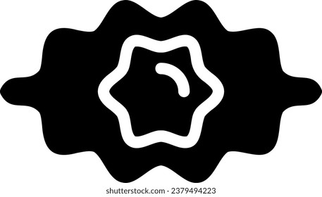 vector de ilustración de icono de glifo borroso