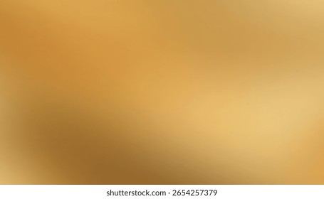 Gradiente de oro borroso con deslumbramiento ligero. Fondo de Vector para Anuncios, anuncios, lugar para el texto	