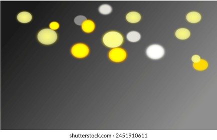 Blurred golden bokeh light and flare on black background.Blurry light.Celebrate party,birthday,valentine's day,mother's day, father's day,Christmas,event,template background,poster,card,banner,flyer