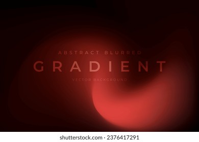 Blurred gradient abstract background dark deep red Stock Vector