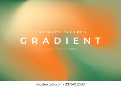 Blurred gradient abstract background green orange