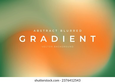 Blurred gradient abstract background green orange