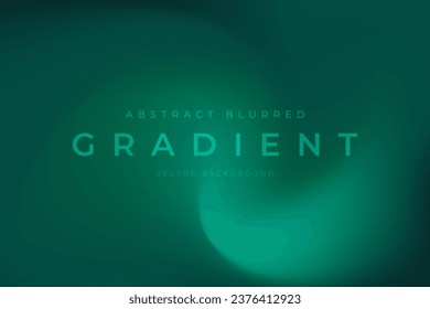 Blurred gradient abstract background green