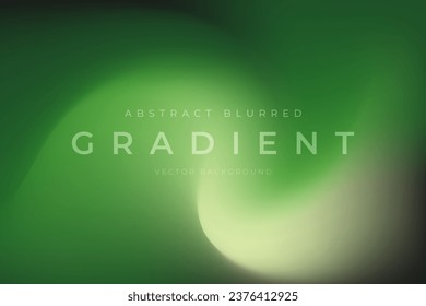 Blurred gradient abstract background green