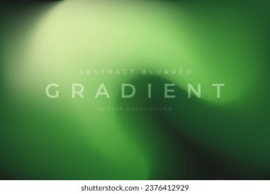 Blurred gradient abstract background green