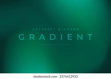 Blurred gradient abstract background green