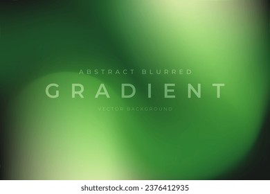 Blurred gradient abstract background green