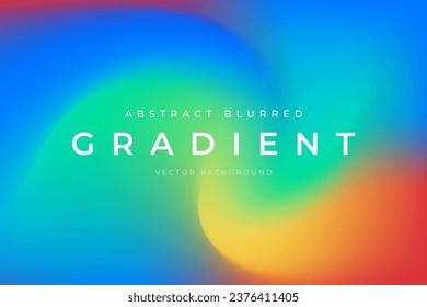 Blurred gradient abstract background rainbow