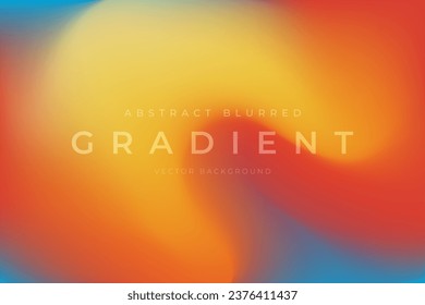 Blurred gradient abstract background sunshine orange summer