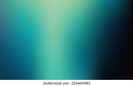 Blurred gradient background. Abstract color mix. Blending saturated turquoise green shades. Modern design template for posters, ad banners, brochures, flyers, covers, websites. Vector image