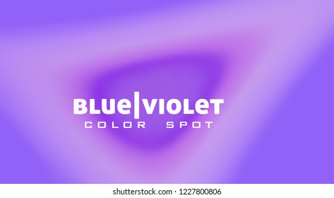 Blurred gradient background with blue violet color spot. Minimal vector graphic pattern