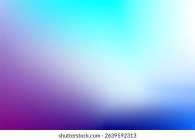 Blurred Gradient Background With Bright Blue and Purple Color Transitions