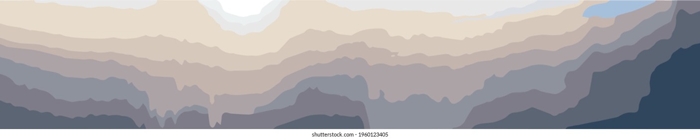 Blurred gradient background long horizontal. vector
