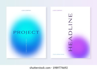 Blurred gradient background templates  For brochure covers  flyers  branding booklets   other projects  Vector  can be used for web   print  