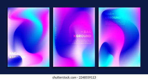 Blurred gradient background with vibrant neon colors