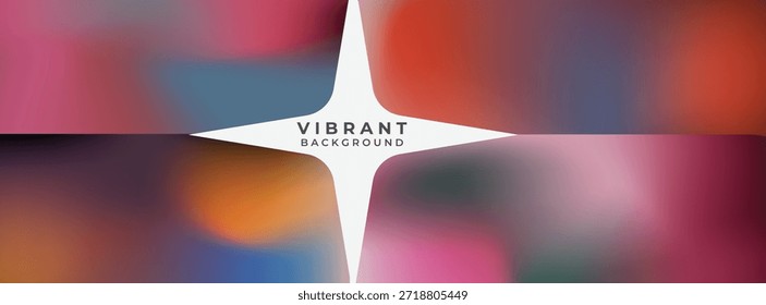 Fondo de degradado borroso con estallido estelar blanco - superposición Abstractas