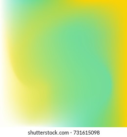 Blurred gradient with colorful yellow and green waves for mobile screen