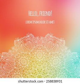 Blurred gradient hand-drawn design