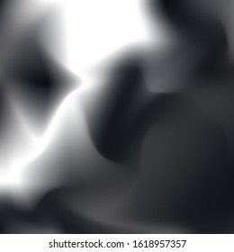 Blurred Gradient Mesh Background. Blurry Shiny Color Illustration. Background Blurred Gradient Mesh. Gray Shiny Gradient Paint. Gray Surreal. Vibrant