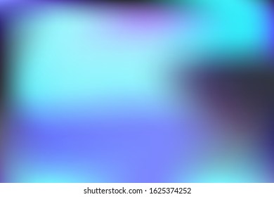 Blurred gradient mesh in modern style on colorful background. Creative modern concept, vector illustration. Intense blank Holographic spectrum gradient for cover.