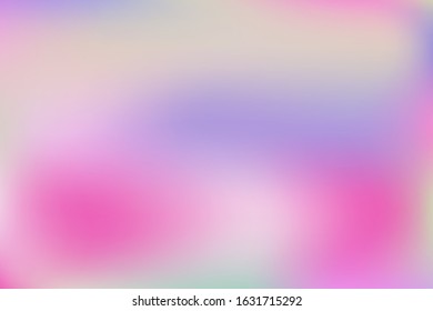 Blurred gradient mesh in modern style on colorful background. Colorful smooth banner template.Trendy creative vector.   Holographic spectrum gradient for cover.