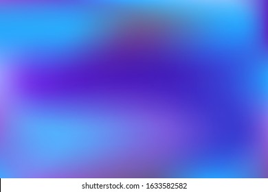 Blurred gradient mesh in modern style on colorful background. Creative modern concept, vector illustration. Intense blank Holographic spectrum gradient for cover.
