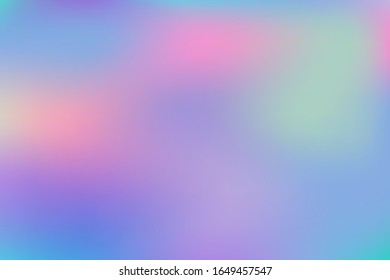 Blurred gradient mesh in modern style on colorful background. Colorful smooth banner template.Trendy creative vector. Intense blank Holographic spectrum gradient for cover.