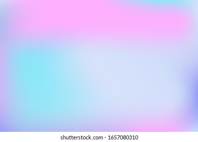 Blurred gradient mesh in modern style on colorful background. Creative modern concept, vector illustration. Intense blank Holographic spectrum gradient for cover.