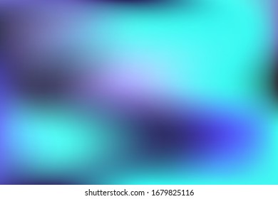 Malla de gradiente borrosa de estilo moderno sobre fondo colorido. Concepto moderno creativo, ilustración vectorial. Gradiente de espectro holográfico en blanco intenso para la cubierta.