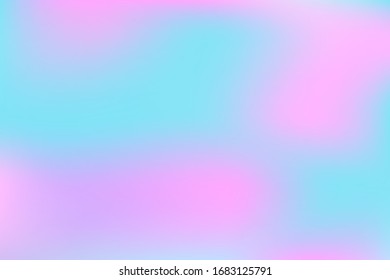 Blurred gradient mesh in modern style on colorful background. Colorful smooth banner template.Trendy creative vector. Intense blank Holographic spectrum gradient for cover.