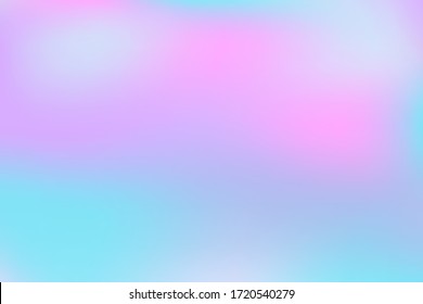 Blurred gradient mesh in modern style on colorful background. Colorful smooth banner template.Trendy creative vector. Intense blank Holographic spectrum gradient for cover.