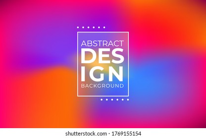 Malla de gradiente borrosa de estilo moderno sobre fondo colorido. Colorida plantilla de banner liso.Vector creativo de moda. Gradiente de espectro holográfico en blanco intenso para la cubierta.