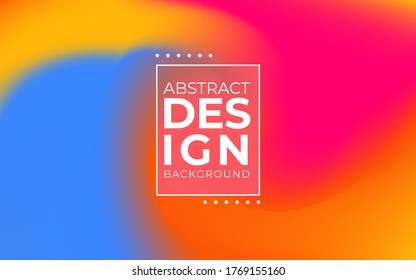 Malla de gradiente borrosa de estilo moderno sobre fondo colorido. Colorida plantilla de banner liso.Vector creativo de moda. Gradiente de espectro holográfico en blanco intenso para la cubierta.