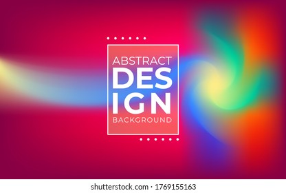Blurred gradient mesh in modern style on colorful background. Colorful smooth banner template.Trendy creative vector. Intense blank Holographic spectrum gradient for cover.