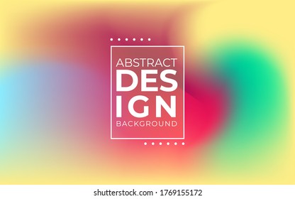 Blurred gradient mesh in modern style on colorful background. Colorful smooth banner template.Trendy creative vector. Intense blank Holographic spectrum gradient for cover.