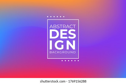 Blurred gradient mesh in modern style on colorful background. Colorful smooth banner template.Trendy creative vector. Intense blank Holographic spectrum gradient for cover.