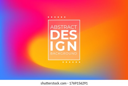 Blurred gradient mesh in modern style on colorful background. Colorful smooth banner template.Trendy creative vector. Intense blank Holographic spectrum gradient for cover.