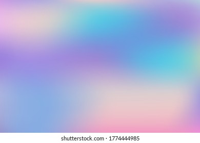 Blurred gradient mesh in modern style on colorful background. Colorful smooth banner template.Trendy creative vector. Intense blank Holographic spectrum gradient for cover.