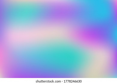 Blurred gradient mesh in modern style on colorful background. Colorful smooth banner template.Trendy creative vector. Intense blank Holographic spectrum gradient for cover.